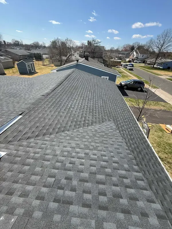 Flat Roof Replacement on a Colonial Addition in Hatboro, PA — EPDM Membrane System — documentation photo 1