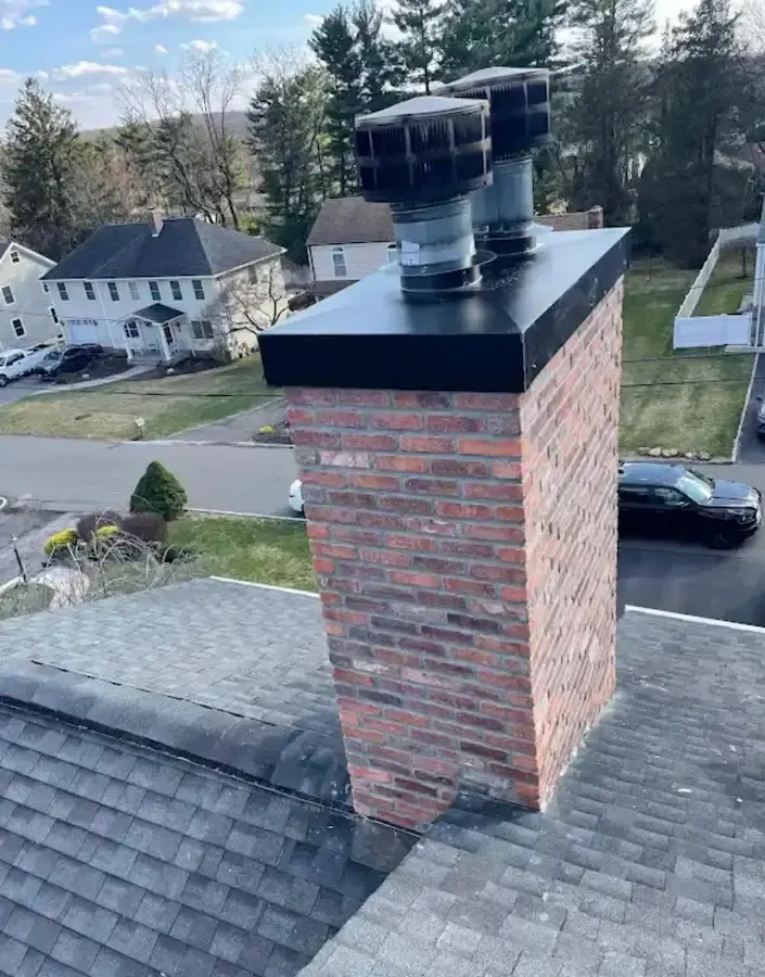 Chimney Tuckpointing and Cap Replacement in Chalfont, PA — Full Four-Face Repointing — documentation photo 1