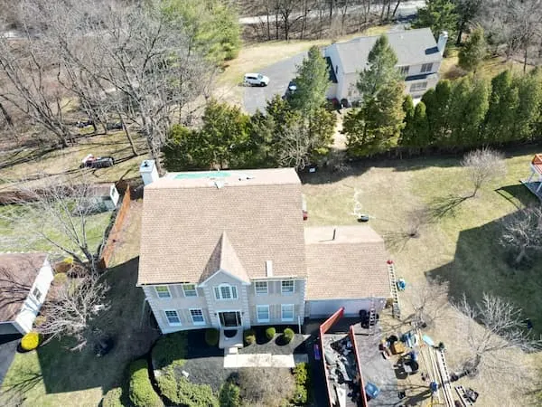 New CertainTeed Landmark architectural shingle roof installed on a Doylestown PA colonial home